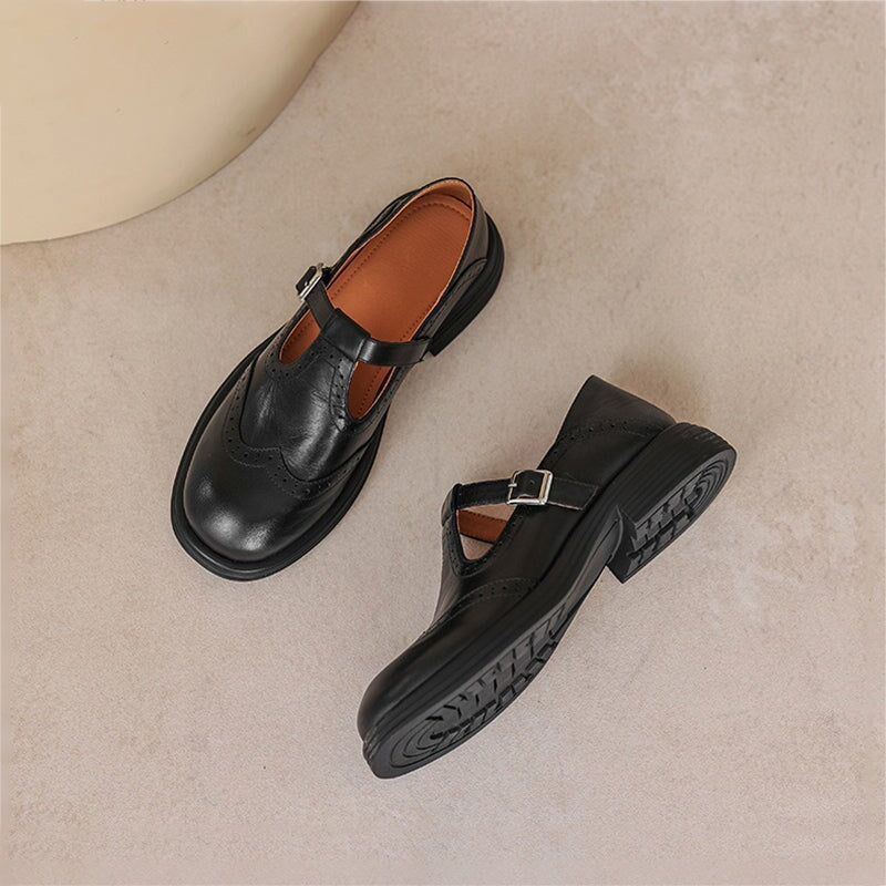 Eleganter Loafer Damen flach mit Riemen