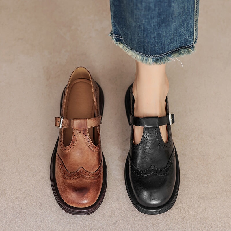 Eleganter Loafer Damen flach mit Riemen