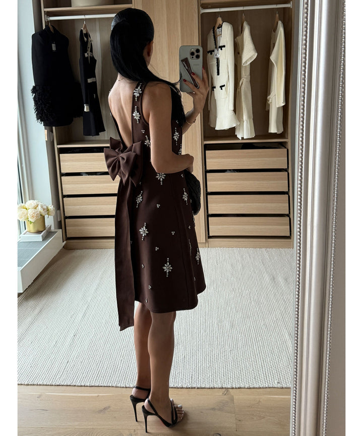 Mini Kleid Maxia Braun Ladypolitan ♡