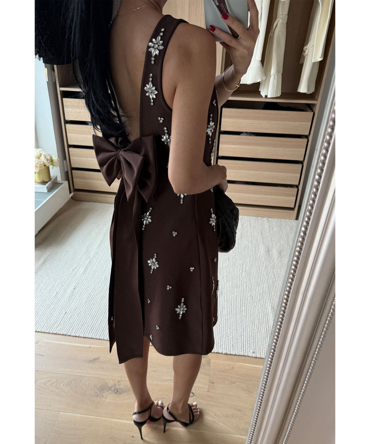 Mini Kleid Maxia Braun Ladypolitan ♡