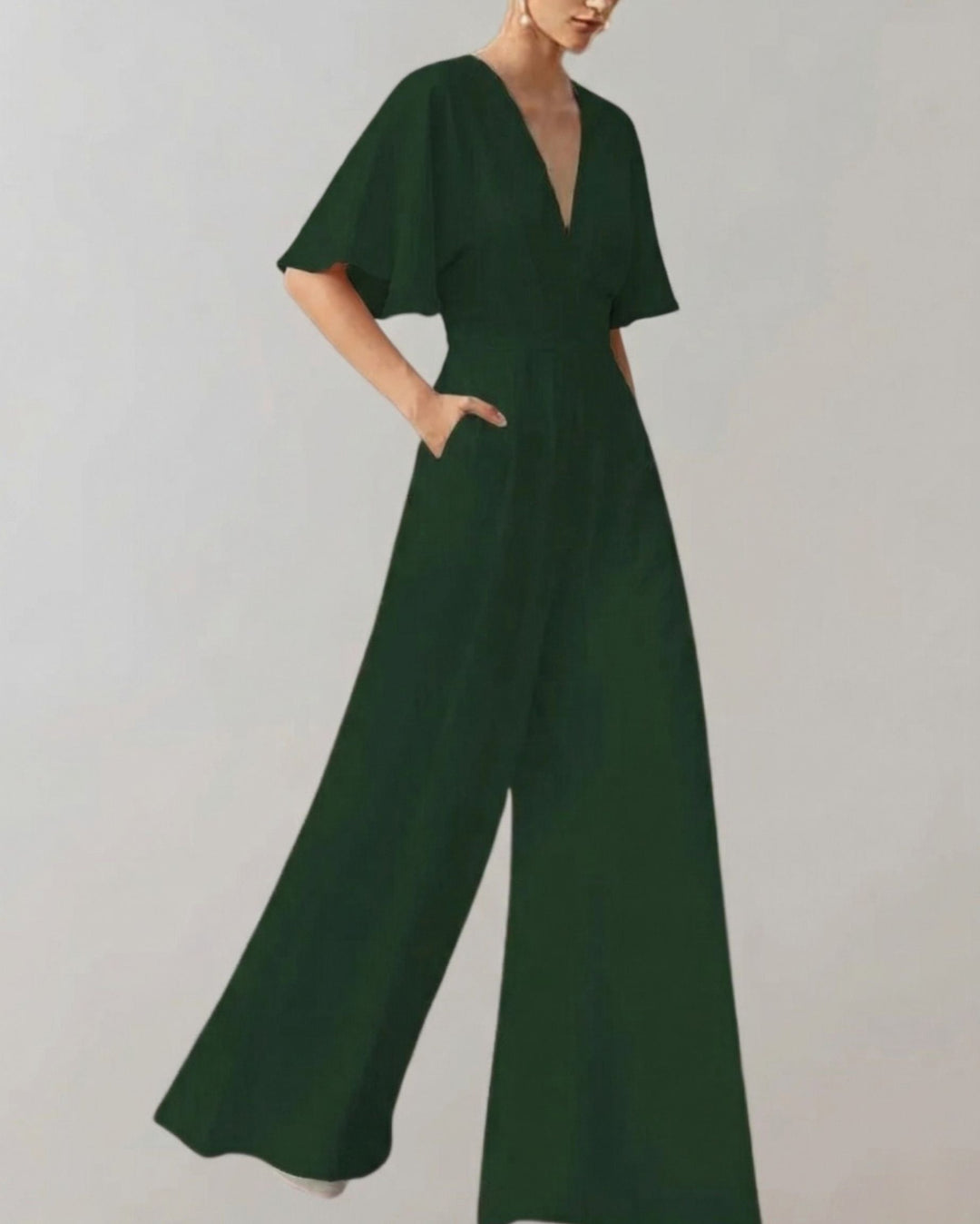 Melanie | Komfortabler Overall mit weiten Hosenbeinen