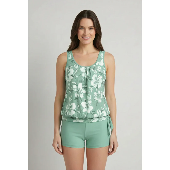 Melissa | Damen Tankini Set Sommer Badeshorts Sportlich
