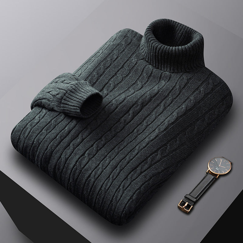Florian | Herren Strickjacke mit Kragen und Knopfleiste