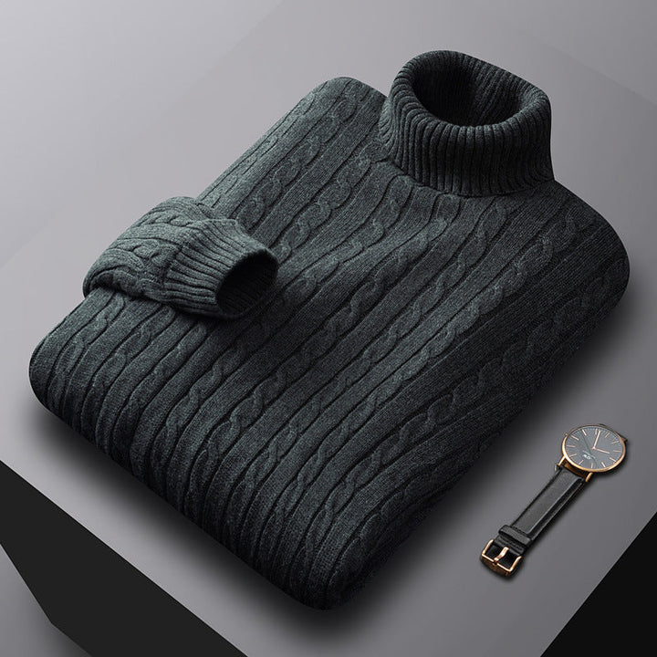 Florian | Herren Strickjacke mit Kragen und Knopfleiste
