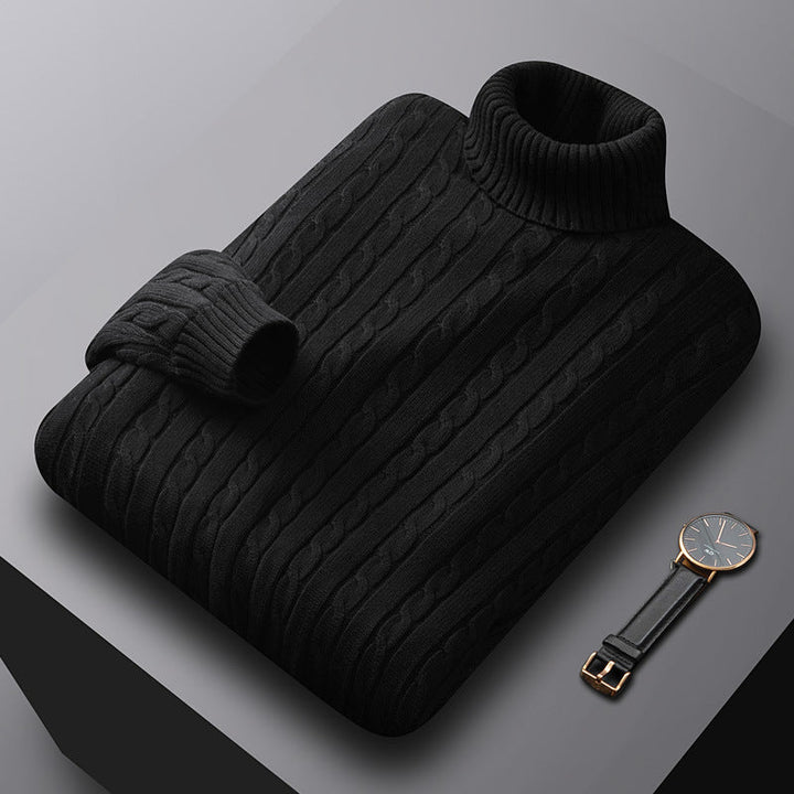Florian | Herren Strickjacke mit Kragen und Knopfleiste