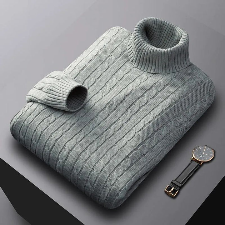 Florian | Herren Strickjacke mit Kragen und Knopfleiste