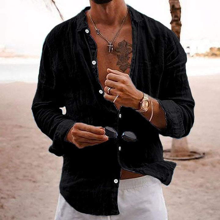 Vincent | Herren Relaxed Fit Strand Knopfhemd