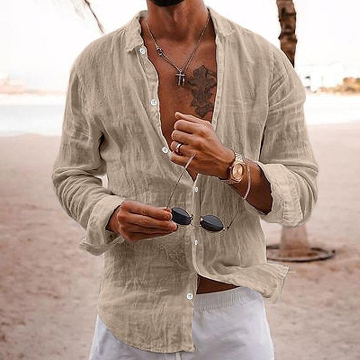 Vincent | Herren Relaxed Fit Strand Knopfhemd