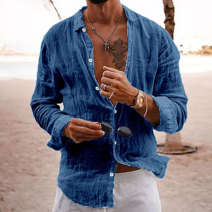Vincent | Herren Relaxed Fit Strand Knopfhemd
