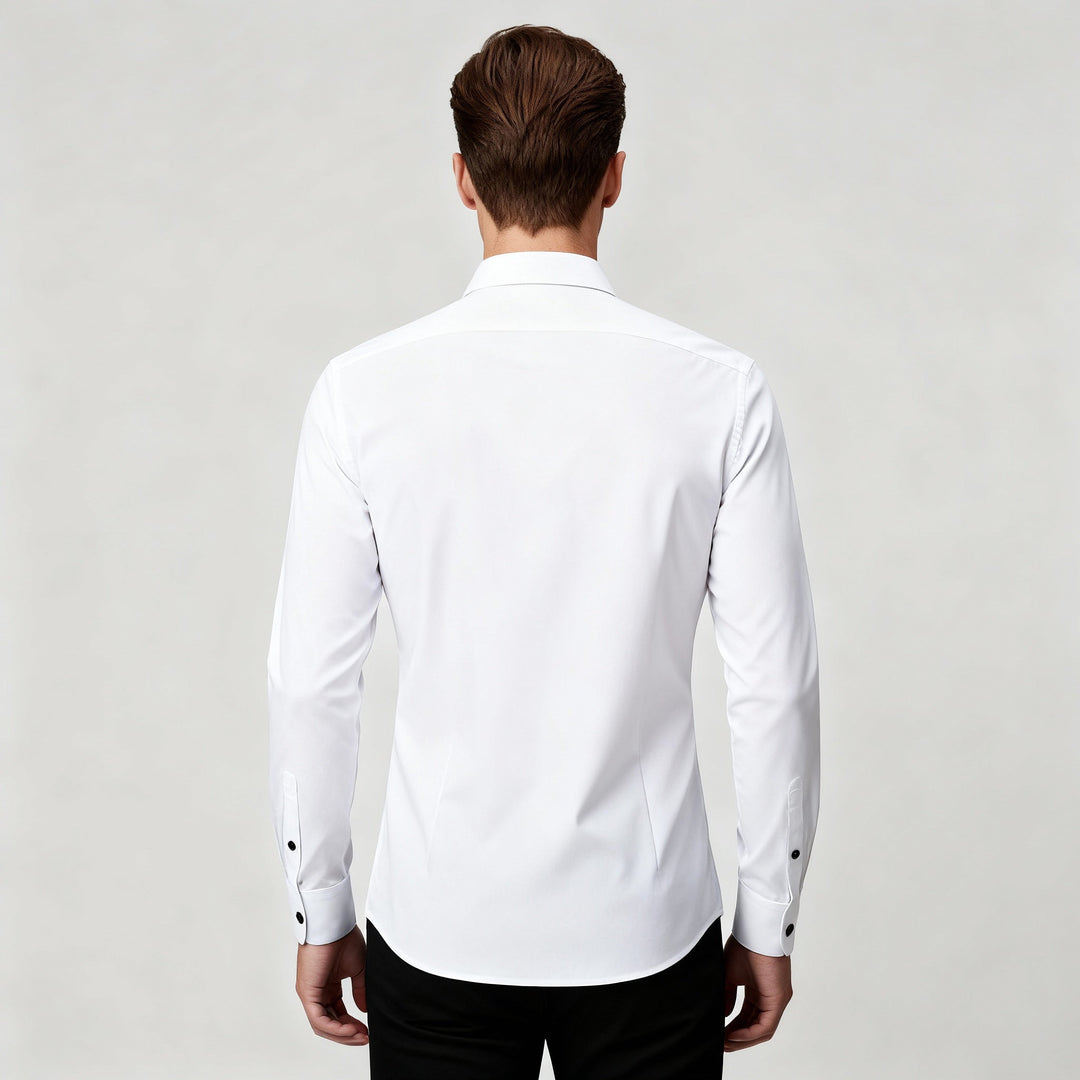Franz | Herren Slim Fit Knopfleiste Formelles Hemd