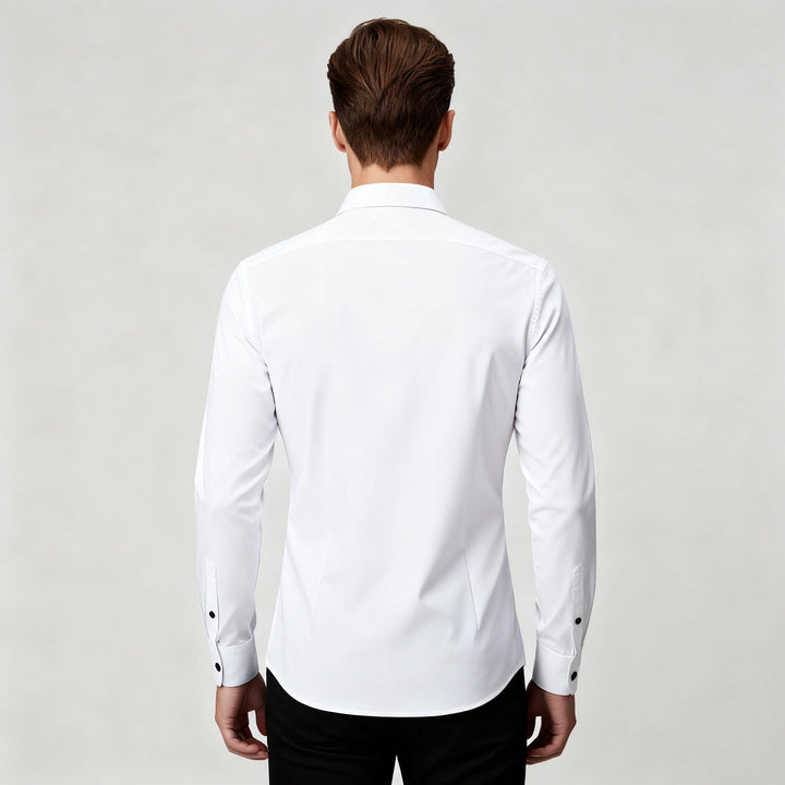 Franz | Herren Slim Fit Knopfleiste Formelles Hemd