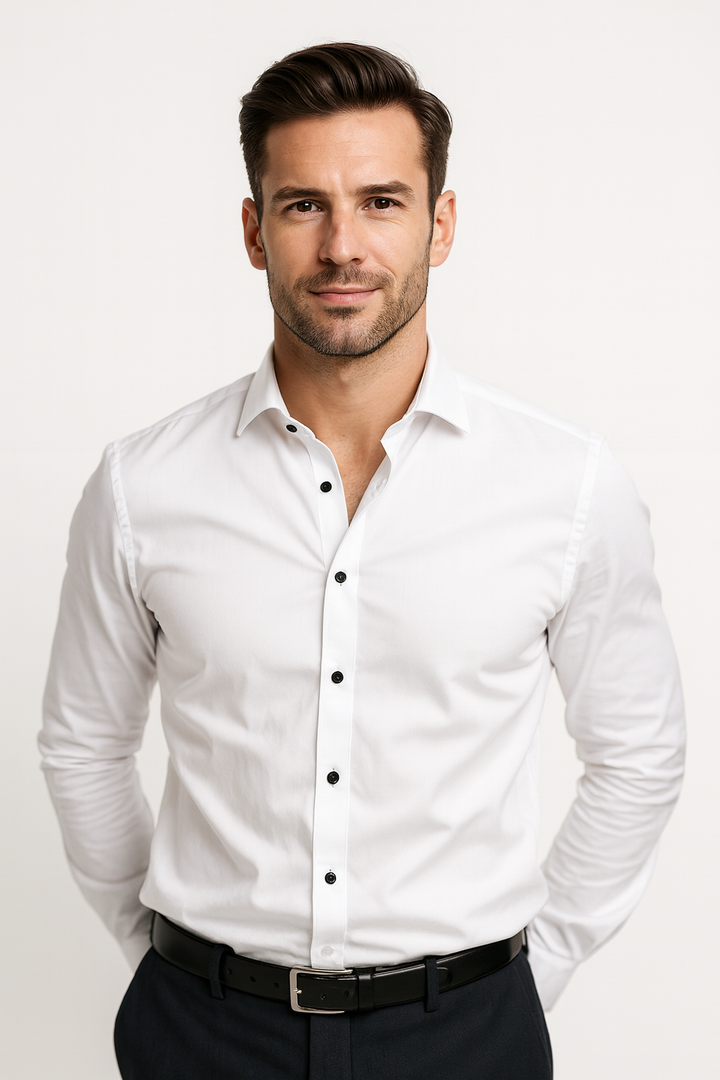 Hagen | Herren Slim Fit Button-Down Hemd