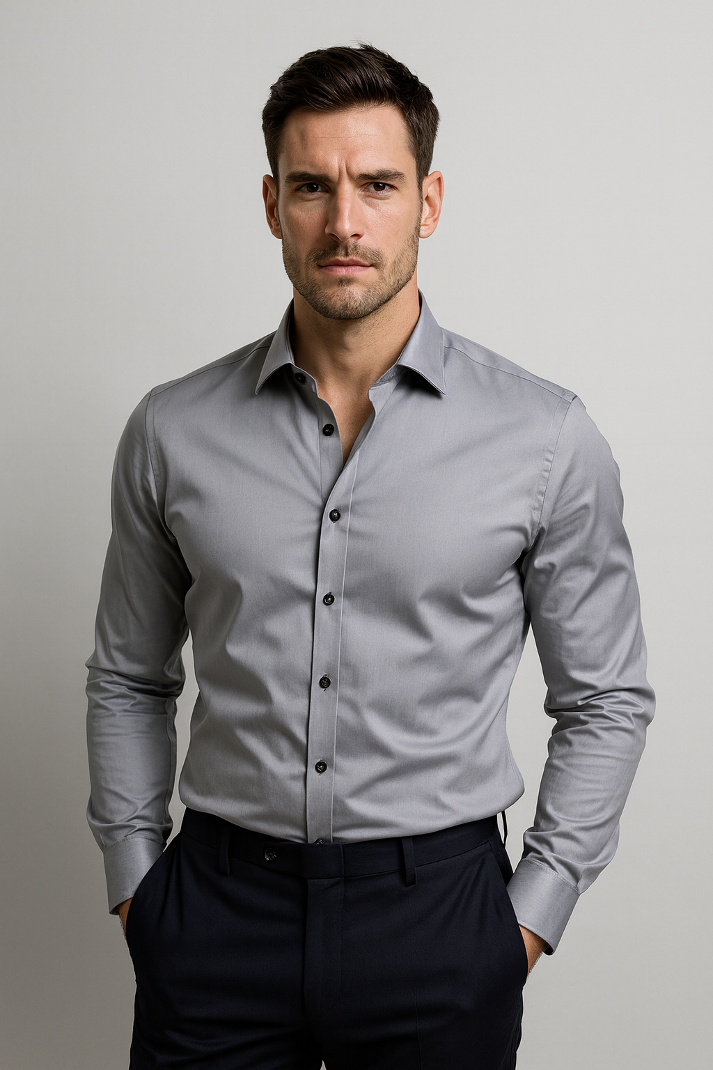 Hagen | Herren Slim Fit Button-Down Hemd
