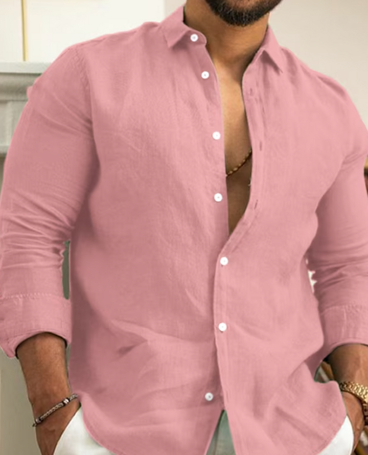 Hendrik | Herren Slim Fit Knopfleisten Freizeit Shirt