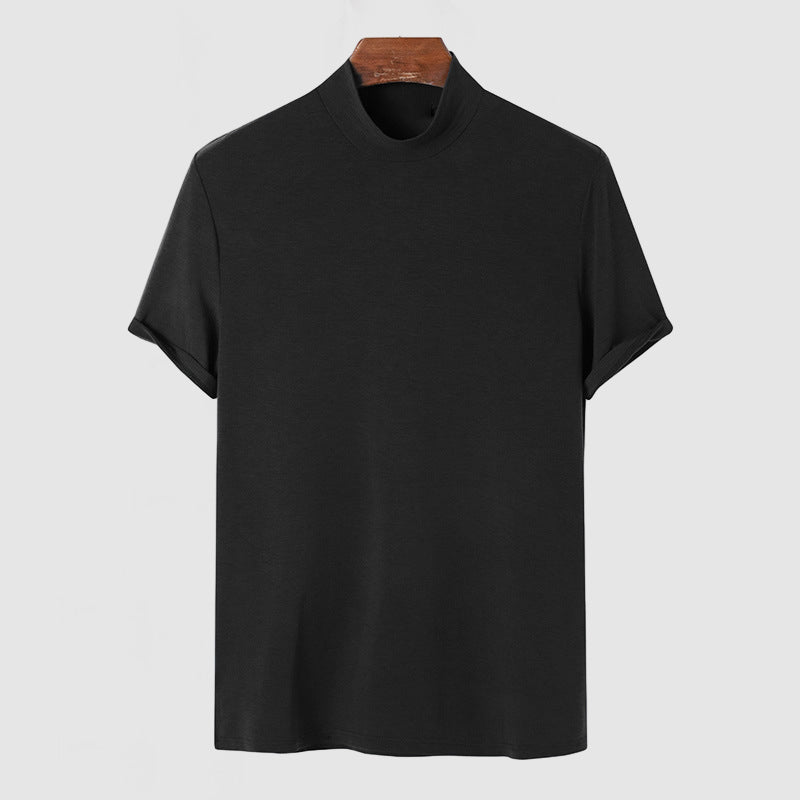 Edgar | Herren Stehkragen Kurzarm T-Shirt