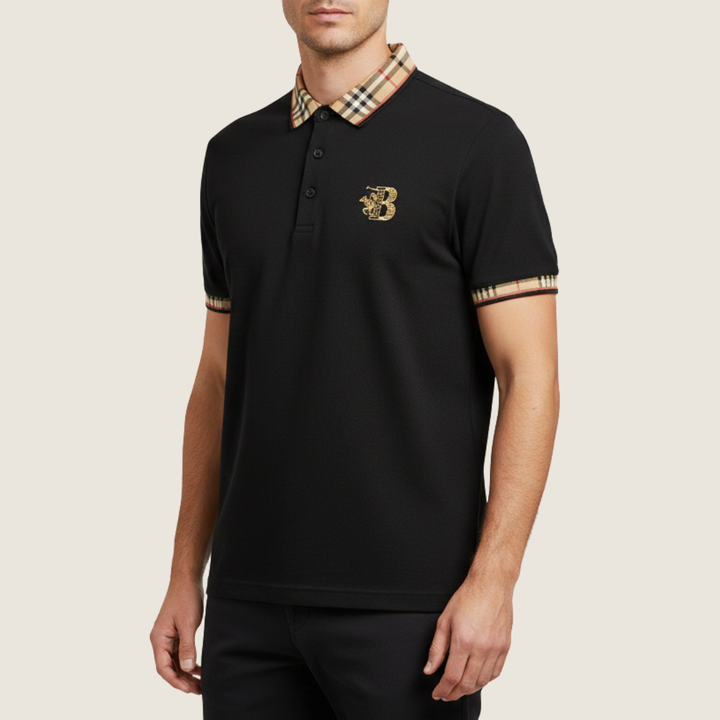 Viktor | Herren Karo-Kragen Kurzarm Polohemd
