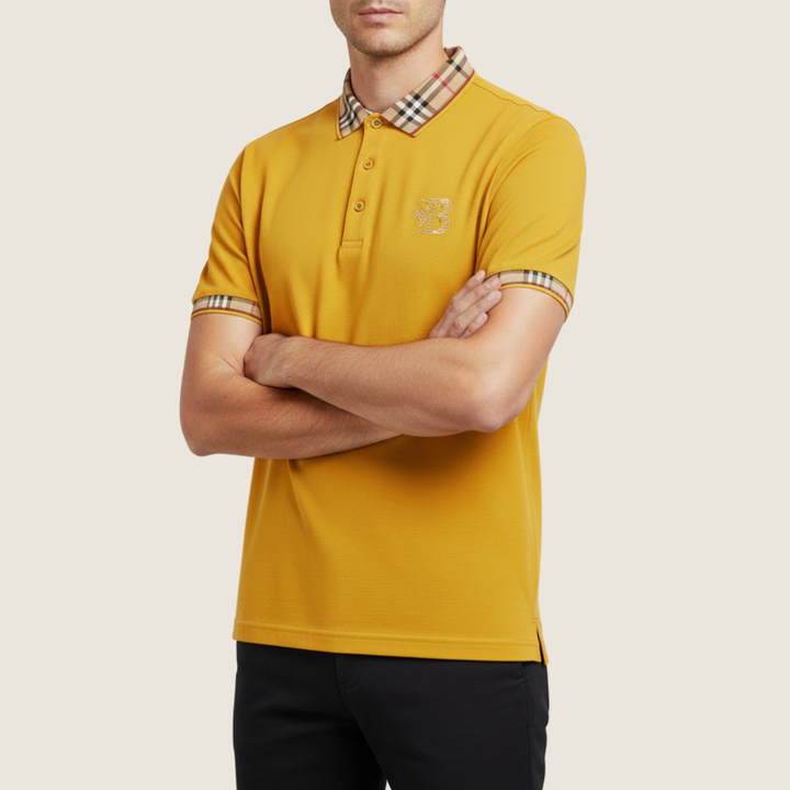 Viktor | Herren Karo-Kragen Kurzarm Polohemd