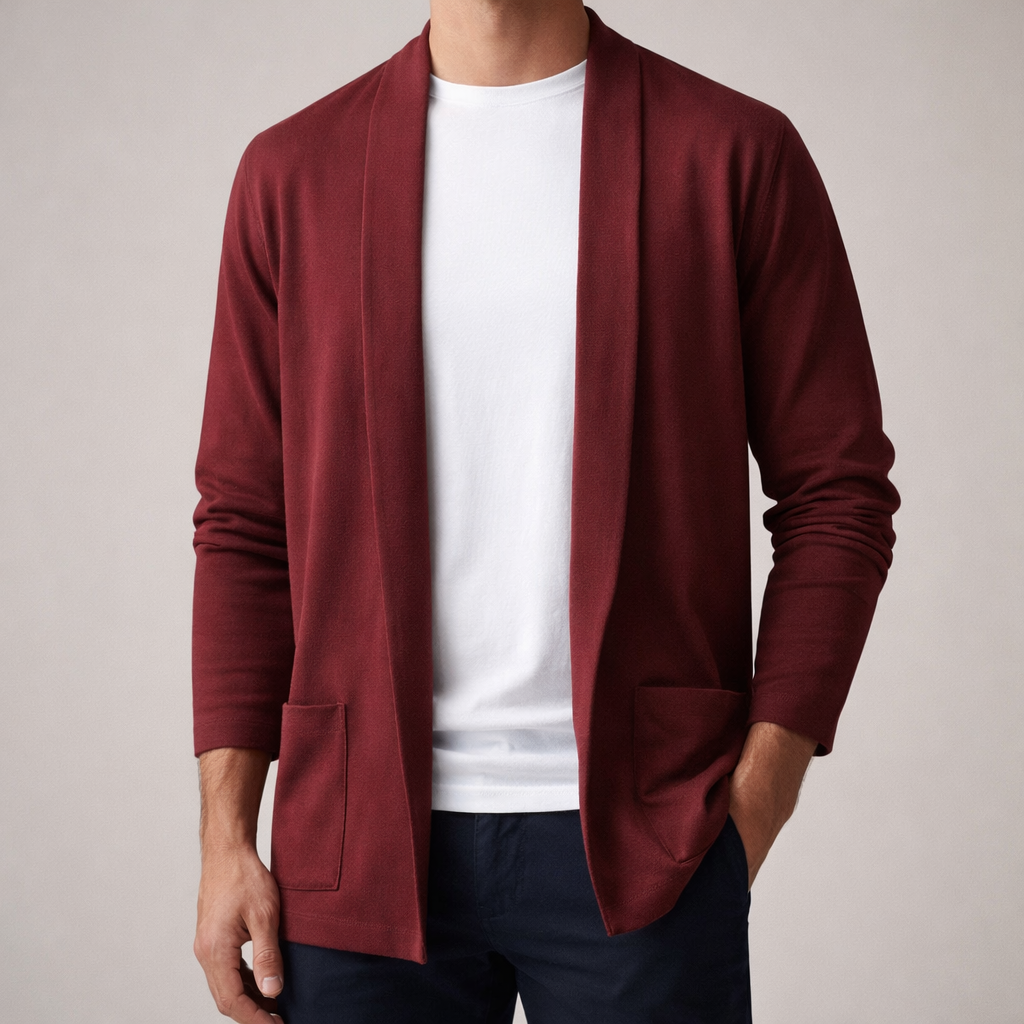 Emil | Herren Offene Strickjacke mit Taschen