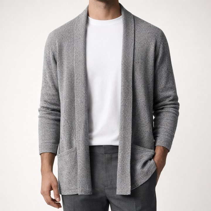 Emil | Herren Offene Strickjacke mit Taschen