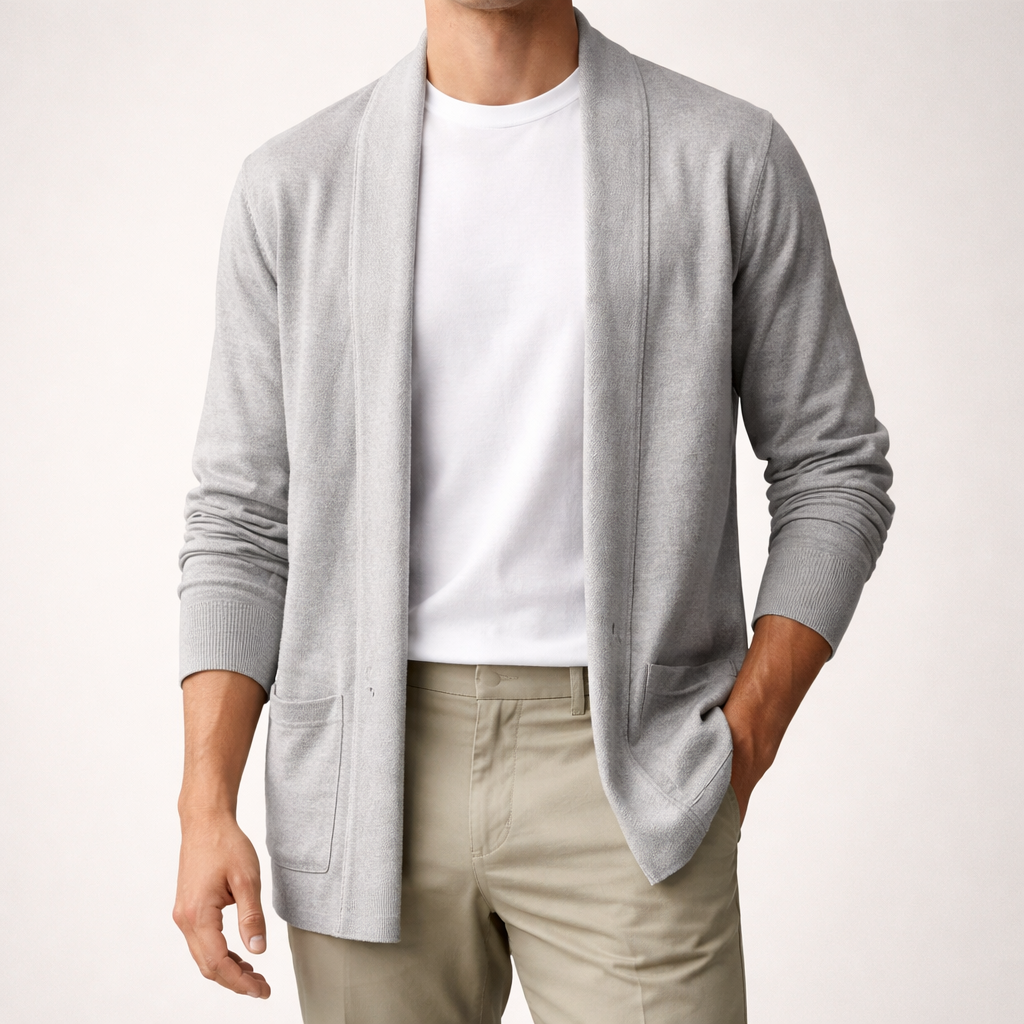 Emil | Herren Offene Strickjacke mit Taschen