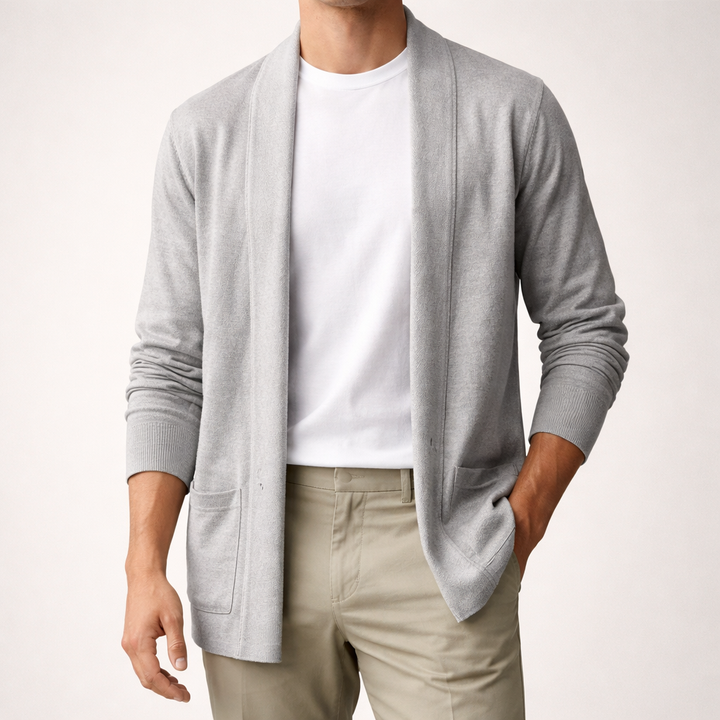 Emil | Herren Offene Strickjacke mit Taschen