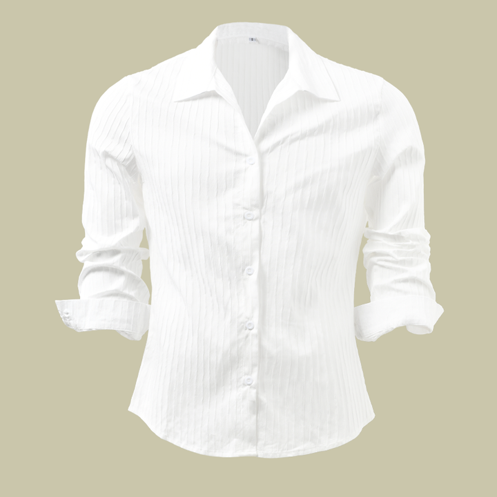 Fabian | Herren Gerippt Slim Fit Knopfhemd