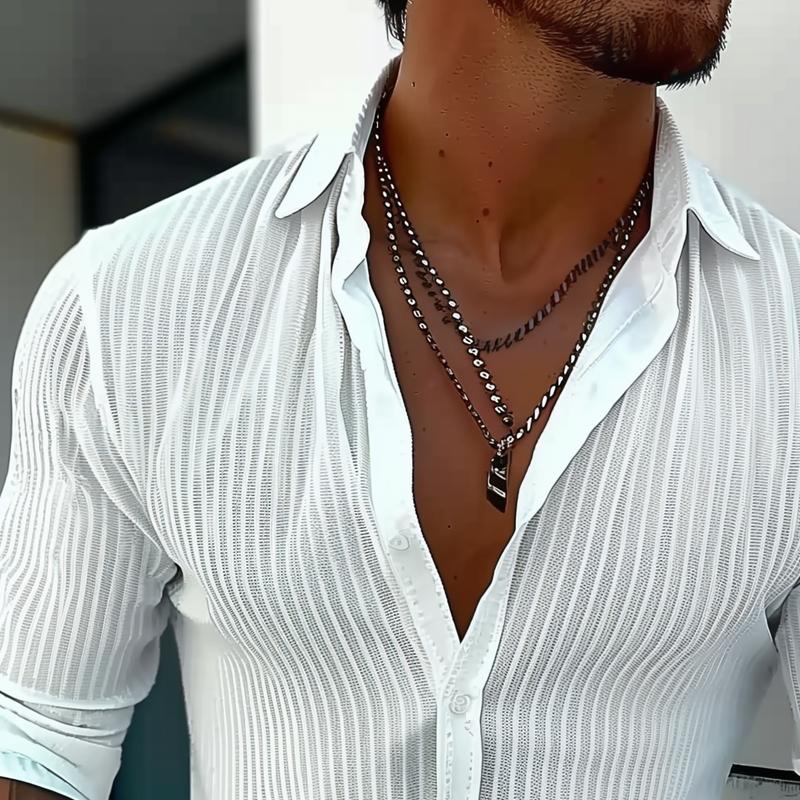 Fabian | Herren Gerippt Slim Fit Knopfhemd