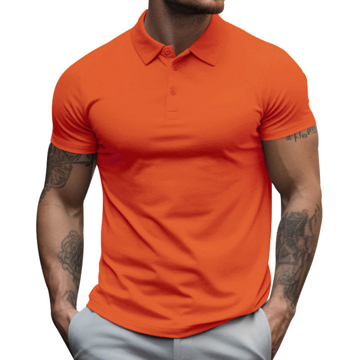 David | Herren Sportliche Passform Kurzarm Polo-Shirt