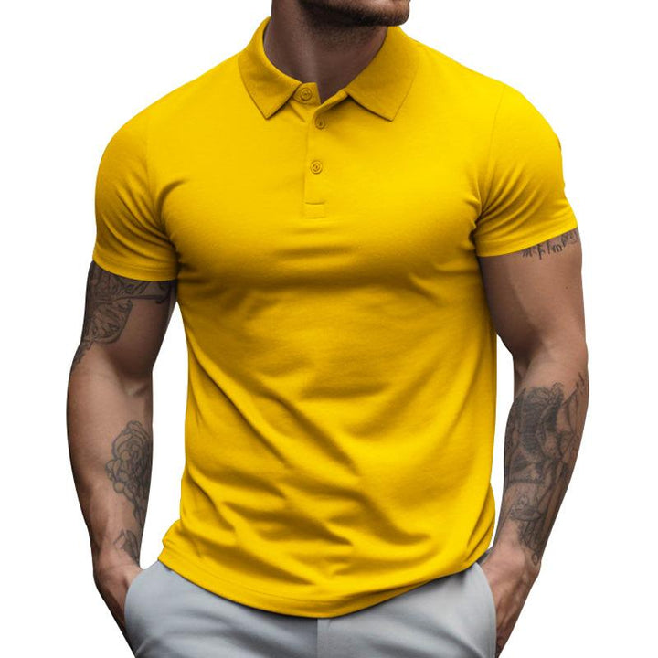 David | Herren Sportliche Passform Kurzarm Polo-Shirt