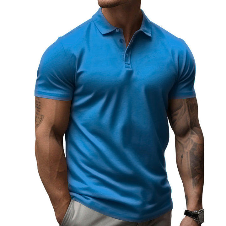 David | Herren Sportliche Passform Kurzarm Polo-Shirt