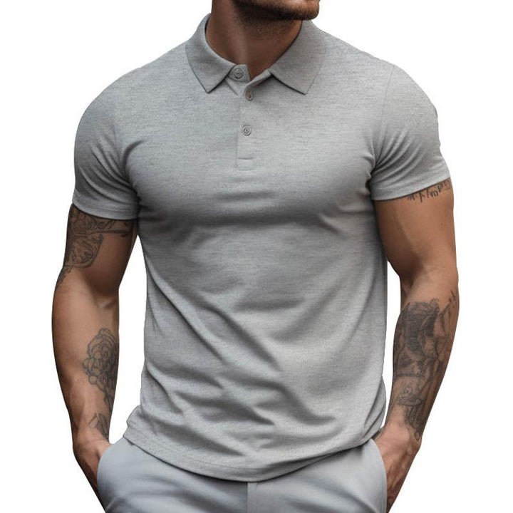 David | Herren Sportliche Passform Kurzarm Polo-Shirt