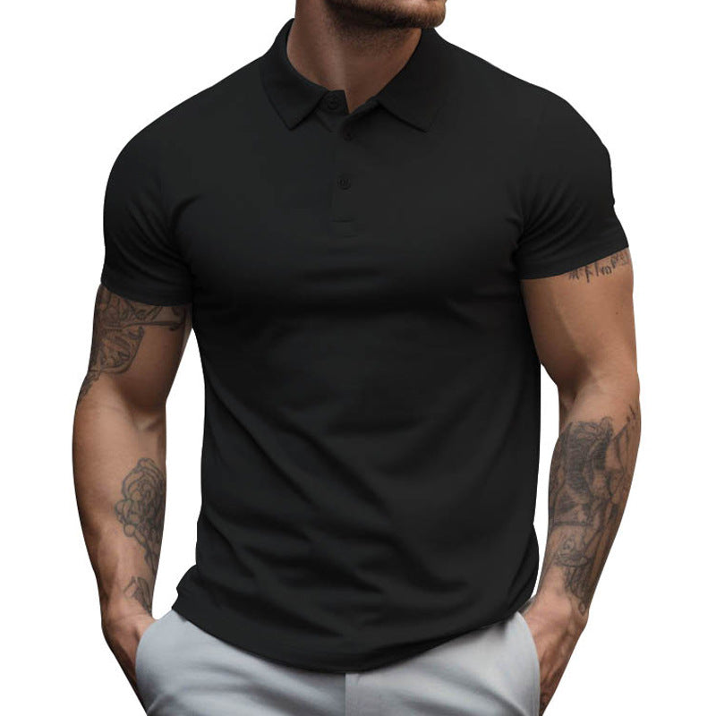 David | Herren Sportliche Passform Kurzarm Polo-Shirt