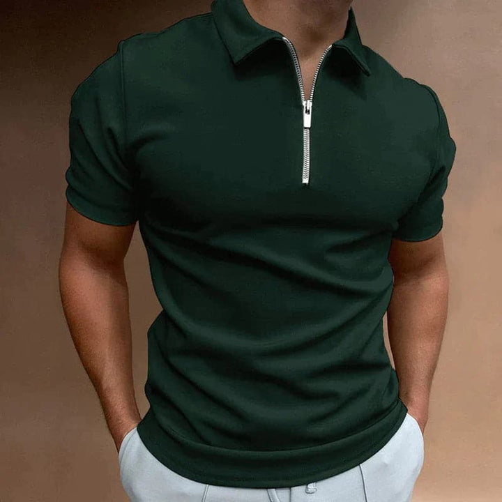 Erik | Herren Halb-Reißverschluss Kragen Polo-Shirt