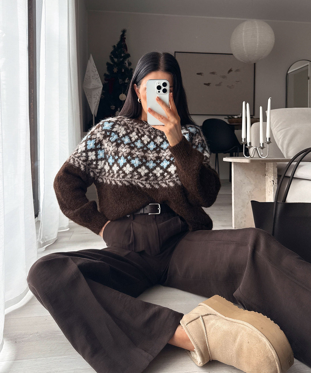 Pullover Mista Braun Ladypolitan ♡