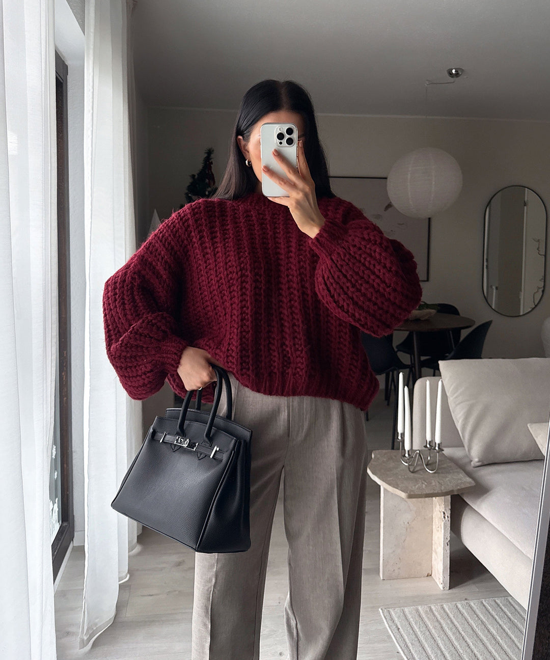 Strickpullover Mia Weinrot Ladypolitan ♡