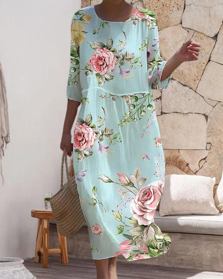 Miranda - Elegante Blumenkleider mit bedecktem Bauch