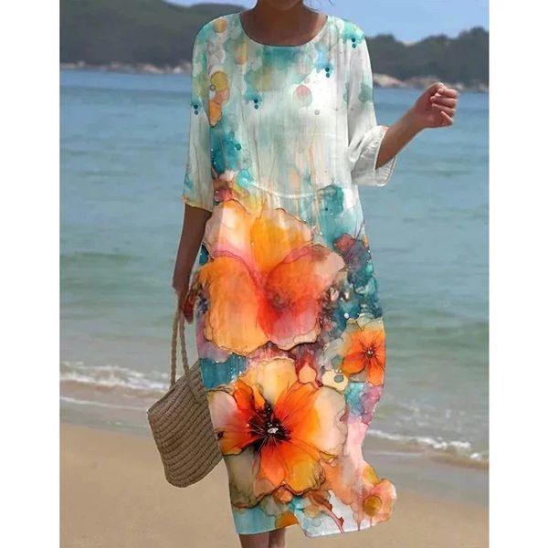 Miranda - Elegante Blumenkleider mit bedecktem Bauch