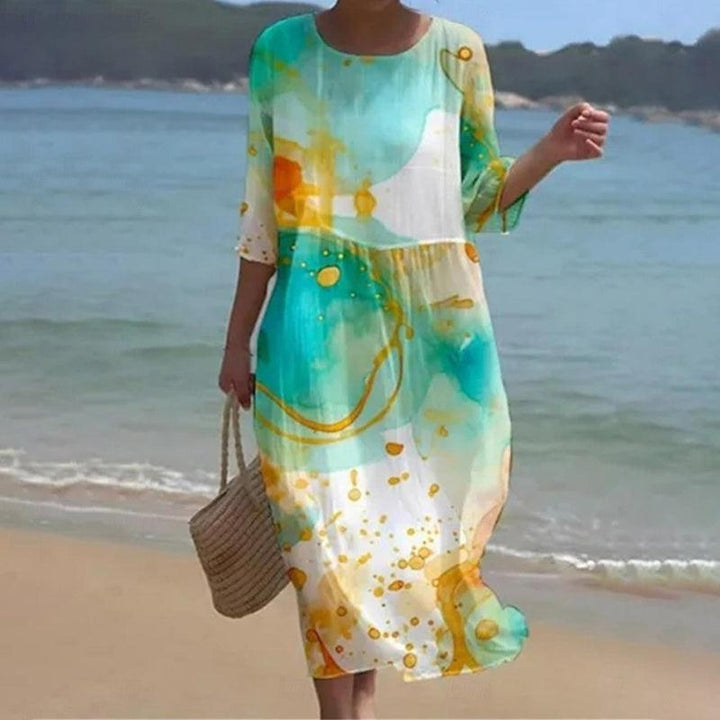 Miranda - Elegante Blumenkleider mit bedecktem Bauch