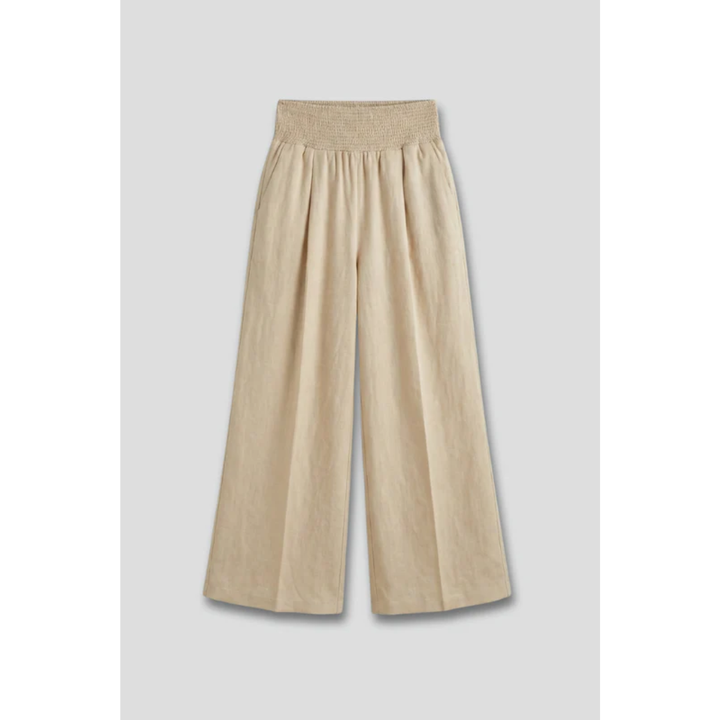 Emily | Damen Palazzo Hose Mit Hoher Taille Und Falten
