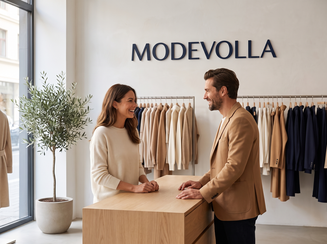 ModeVolla Boutique mit Markenlogo