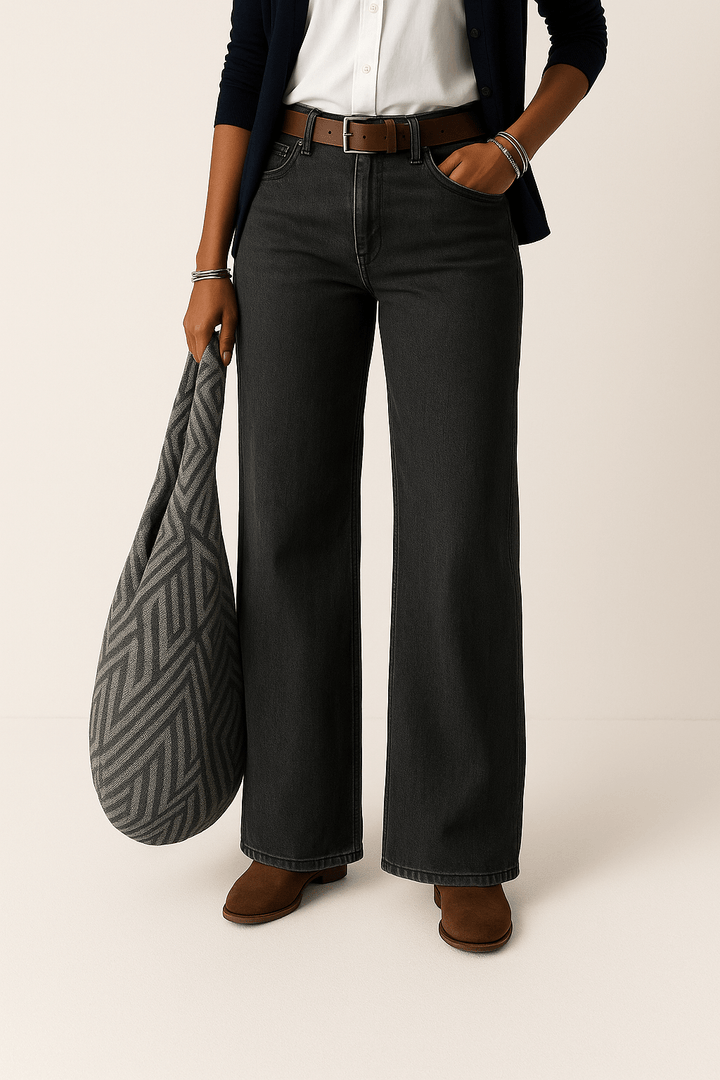 Clara – Weit geschnittene Jeans mit hohem Bund