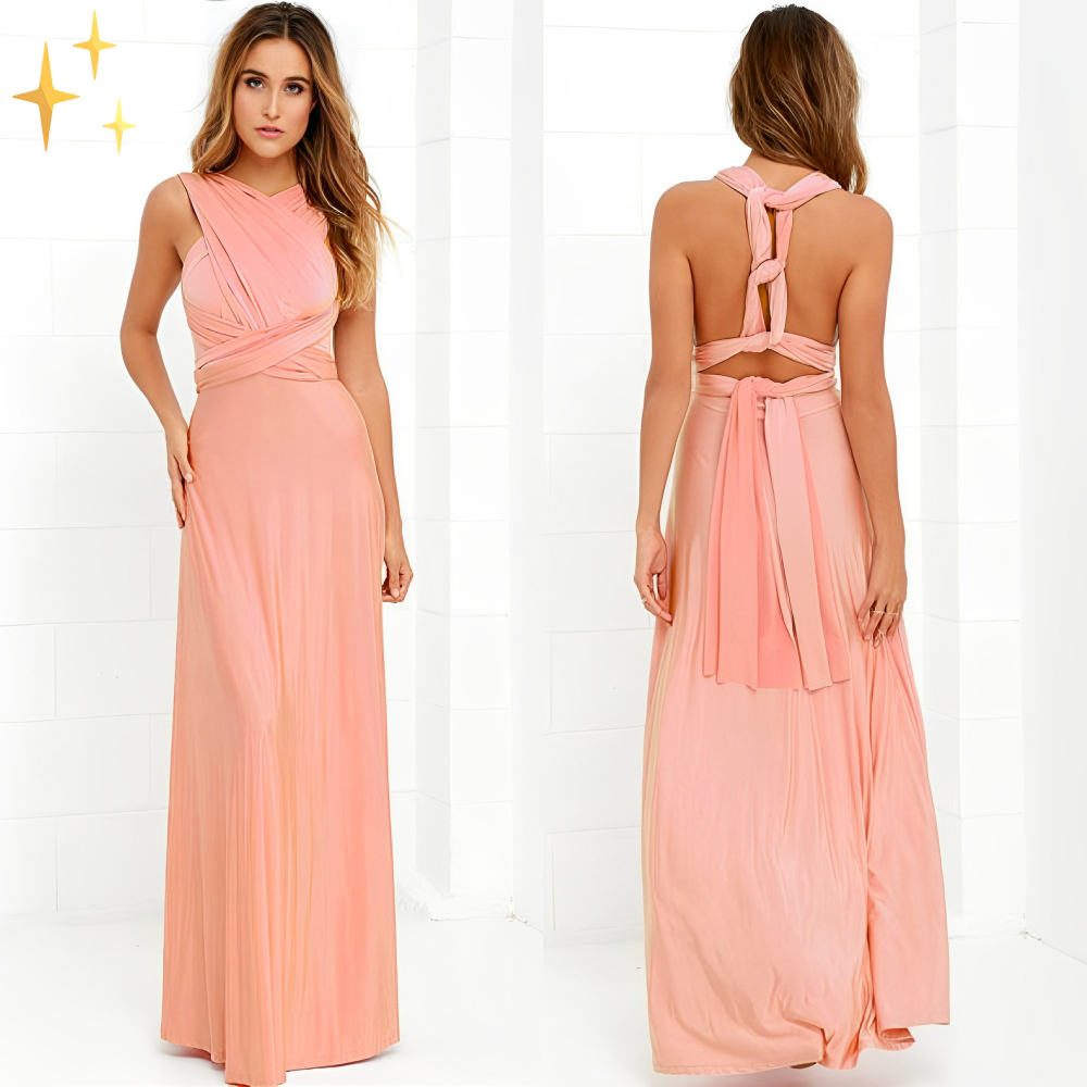 Hochzeitsgäste Kleid Damen ärmellos V-Ausschnitt