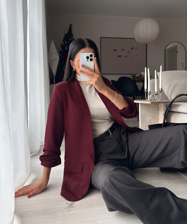 Blazer Mykonos Weinrot Ladypolitan - Fashion Onlineshop für Damen