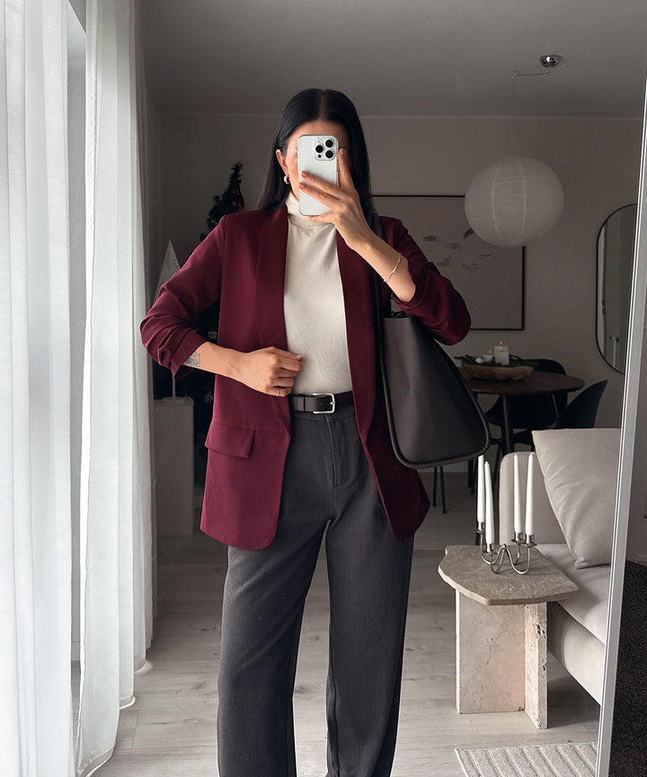 Blazer Mykonos Weinrot Ladypolitan - Fashion Onlineshop für Damen
