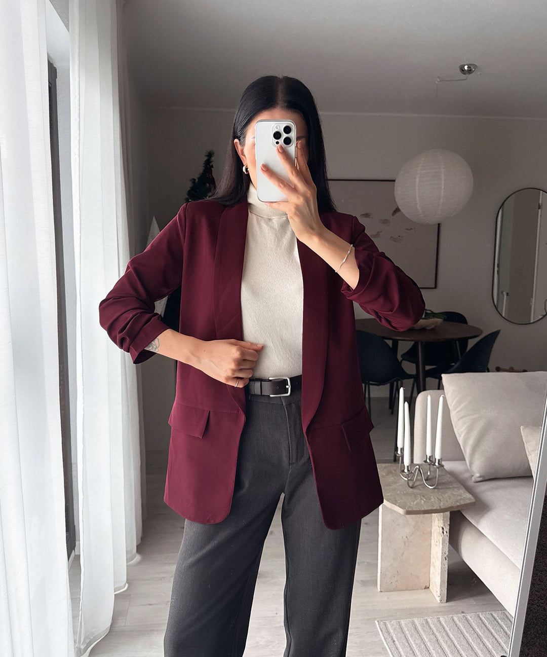 Blazer Mykonos Weinrot Ladypolitan - Fashion Onlineshop für Damen