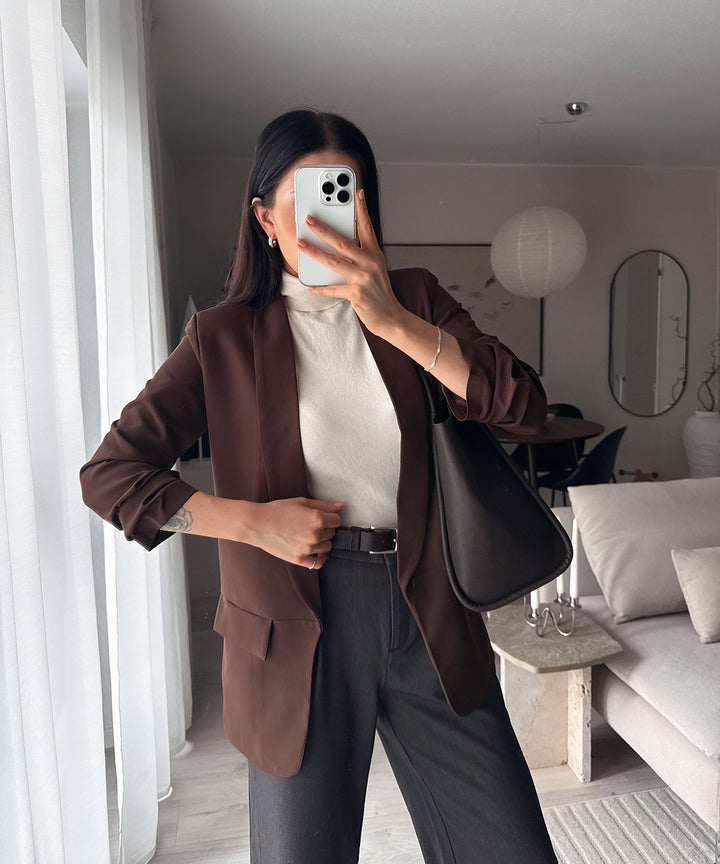 Blazer Mykonos Braun Ladypolitan - Fashion Onlineshop für Damen