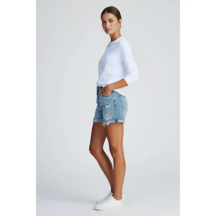 Nele | Damen Shorts Mit Fransen Saum Für Urlaub