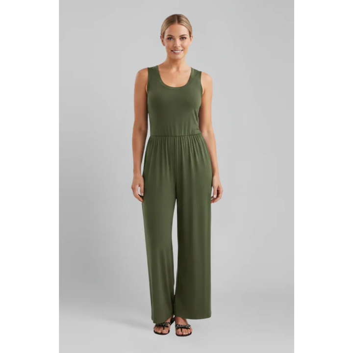 Beate | Damen Jumpsuit Mit Elastischem Bund Für Alltag