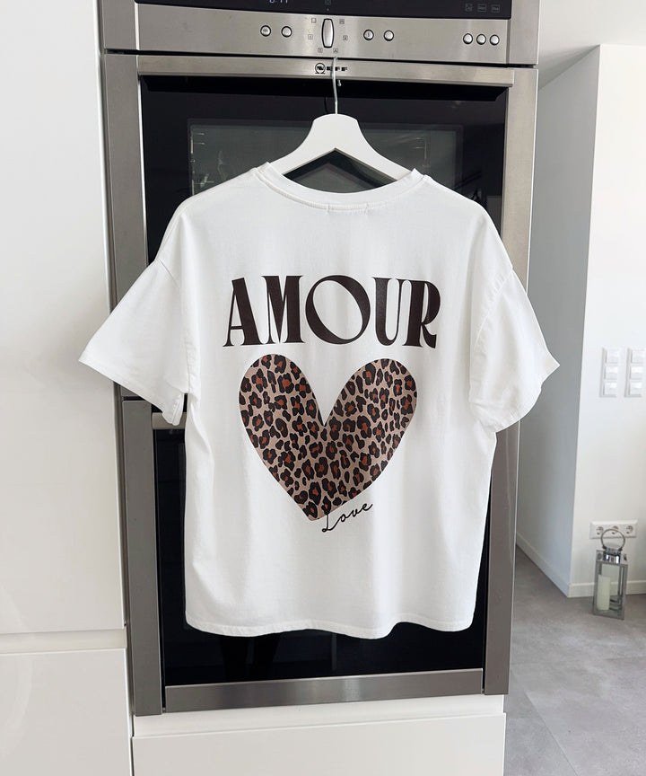 T-Shirt Love Leo Weiß Ladypolitan ♡