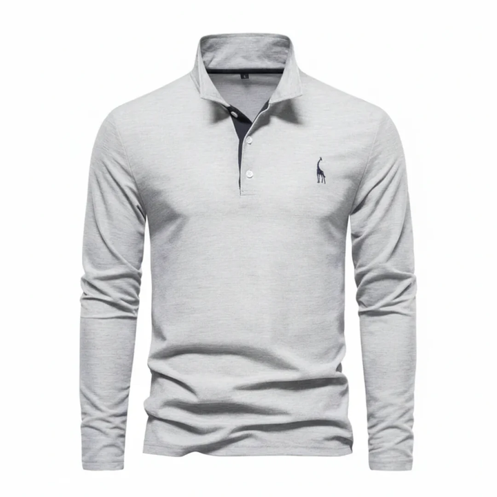 Noah | Herren Poloshirt Langarm Mit Kontrast Alltag